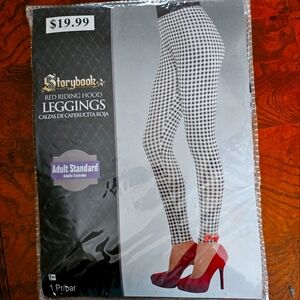 Red Riding Hood Leggings Adult